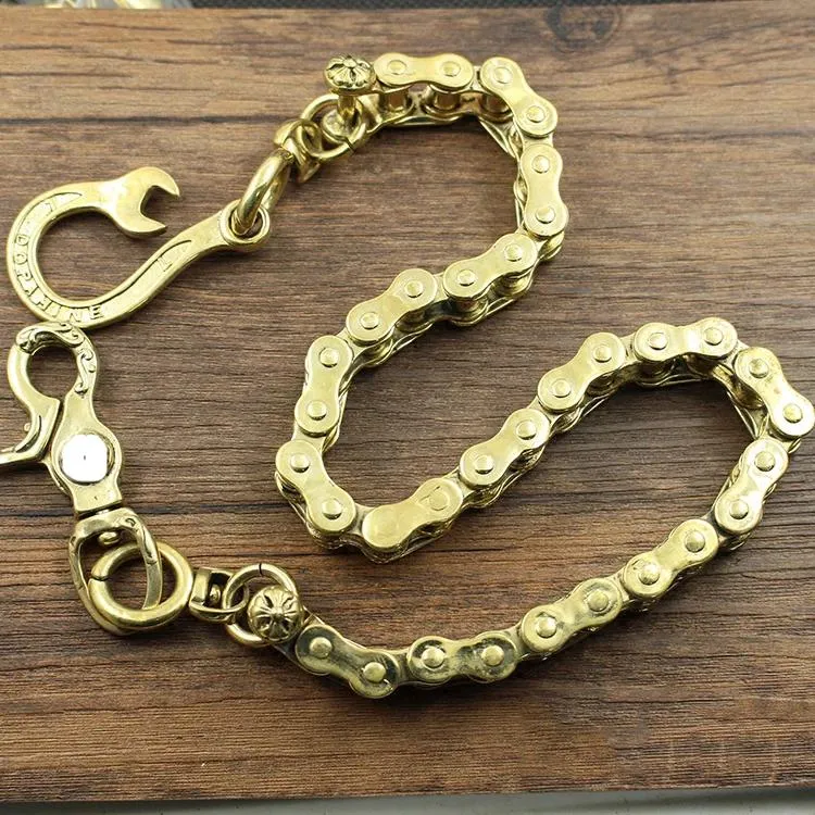 Badass Brass Gold Mens 18 Bike Chain Pants Chain Wallet Chain Motorcycle Wallet Chain for Men