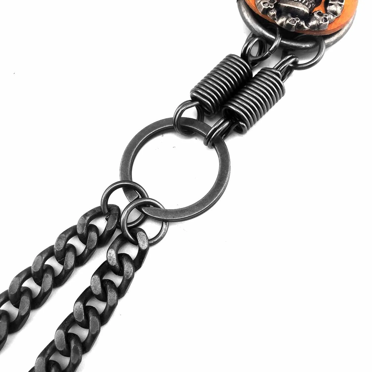 Badass Skull Mens Double Biker Wallet Chain Wallet Chain Pants Chain for Men