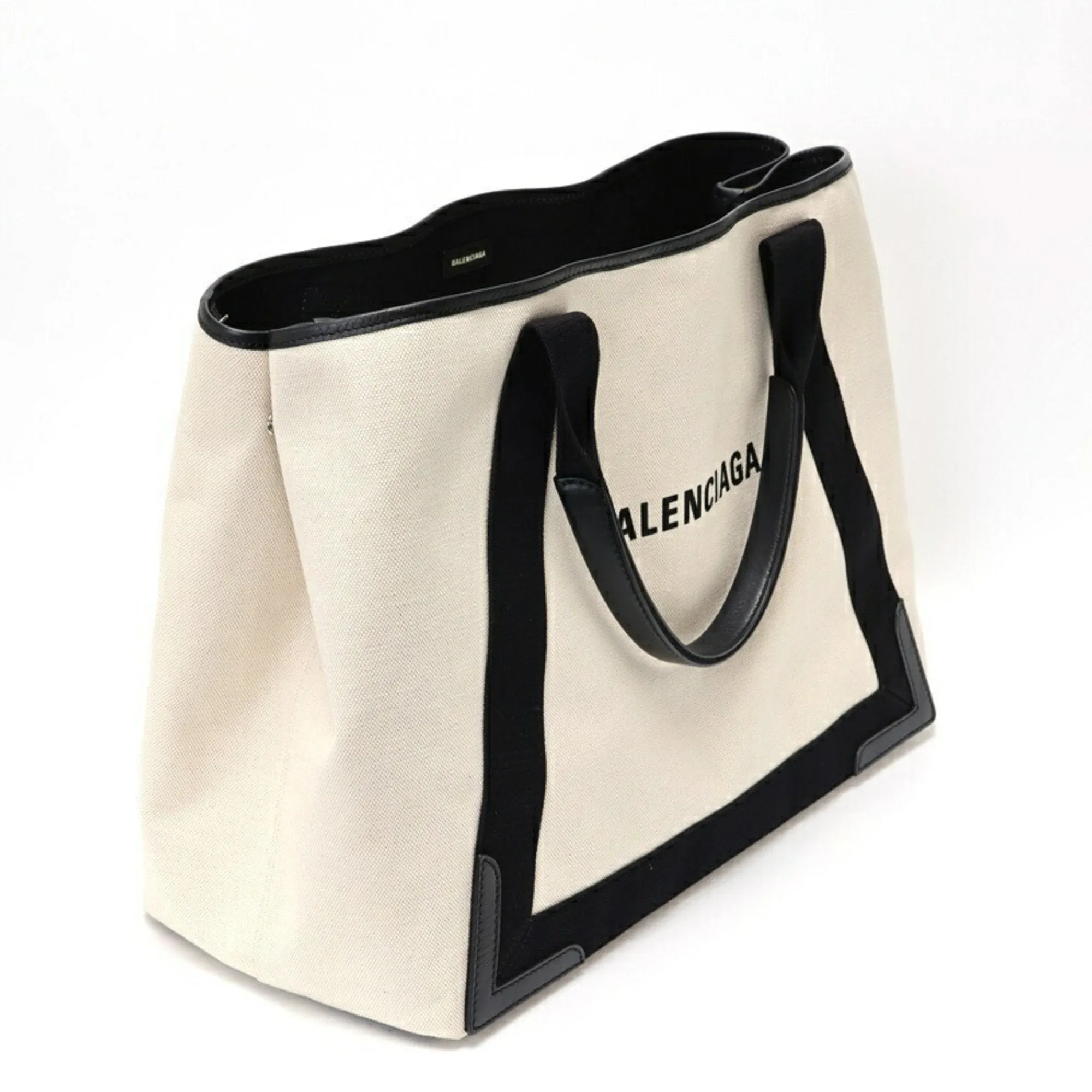 Balenciaga Canvas Leather Tote Bag (Pre-Owned)