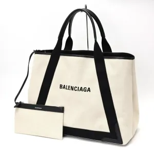 Balenciaga Canvas Leather Tote Bag (Pre-Owned)