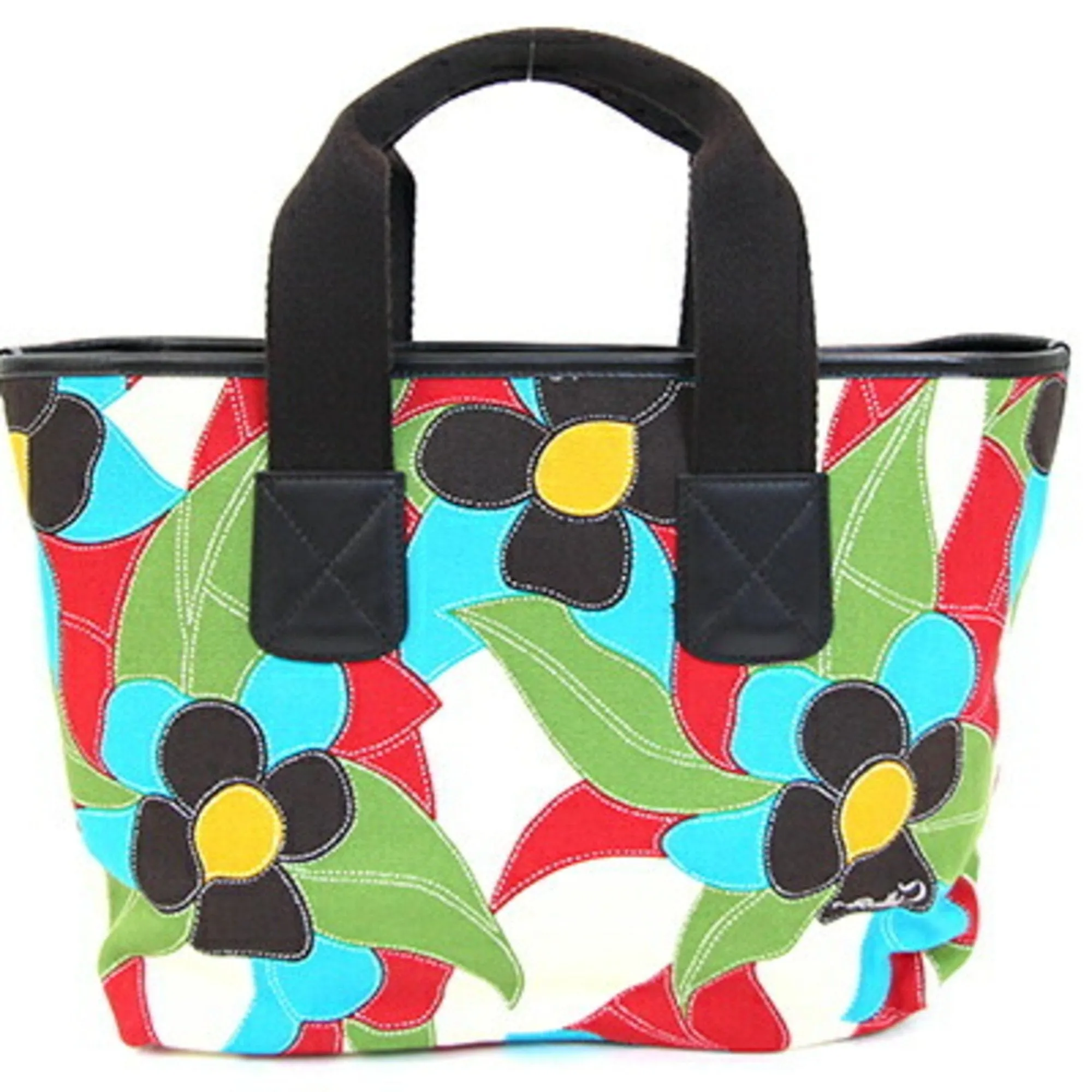 Bally  Canvas Leather Handbag Tote Bag (Pre-Owned)