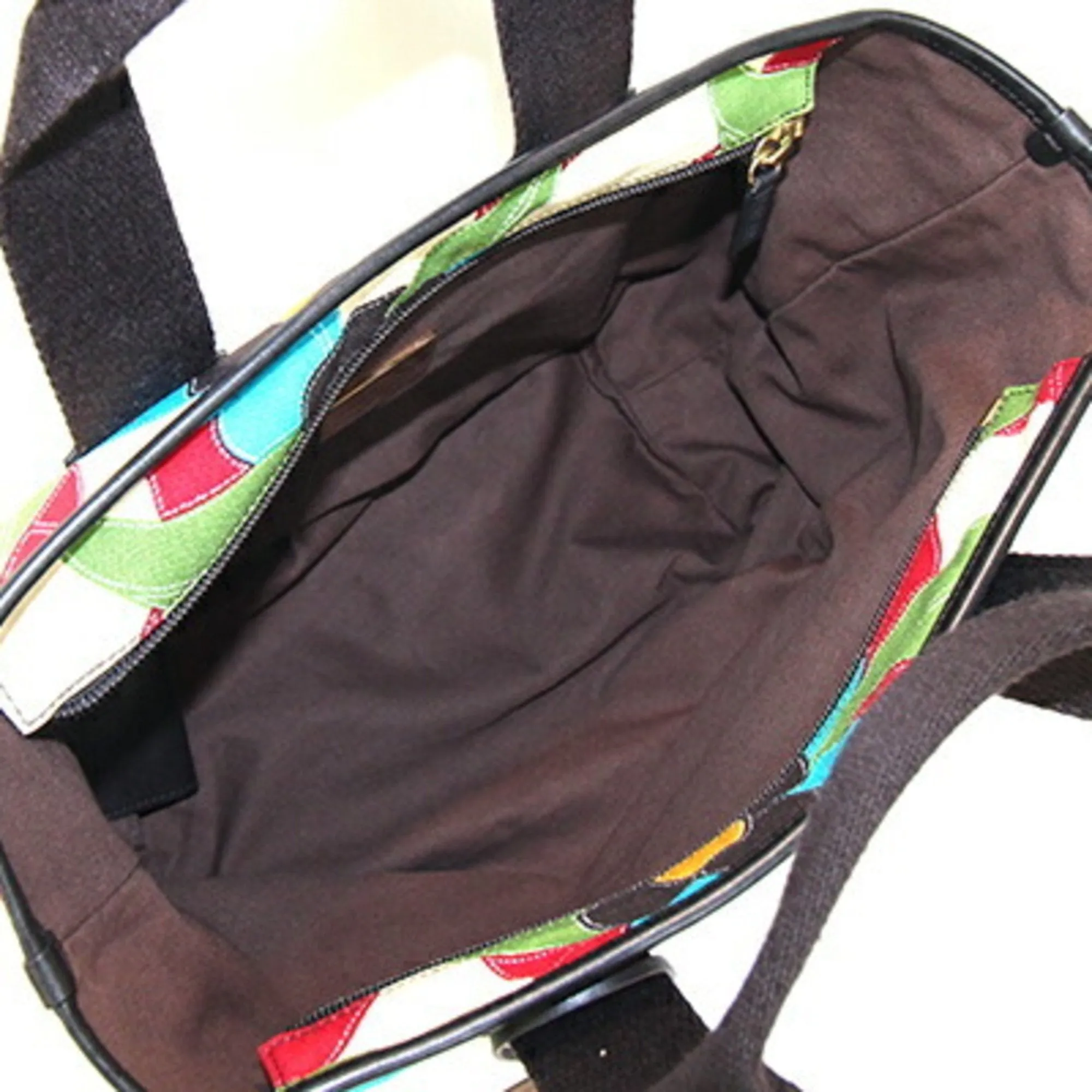 Bally  Canvas Leather Handbag Tote Bag (Pre-Owned)