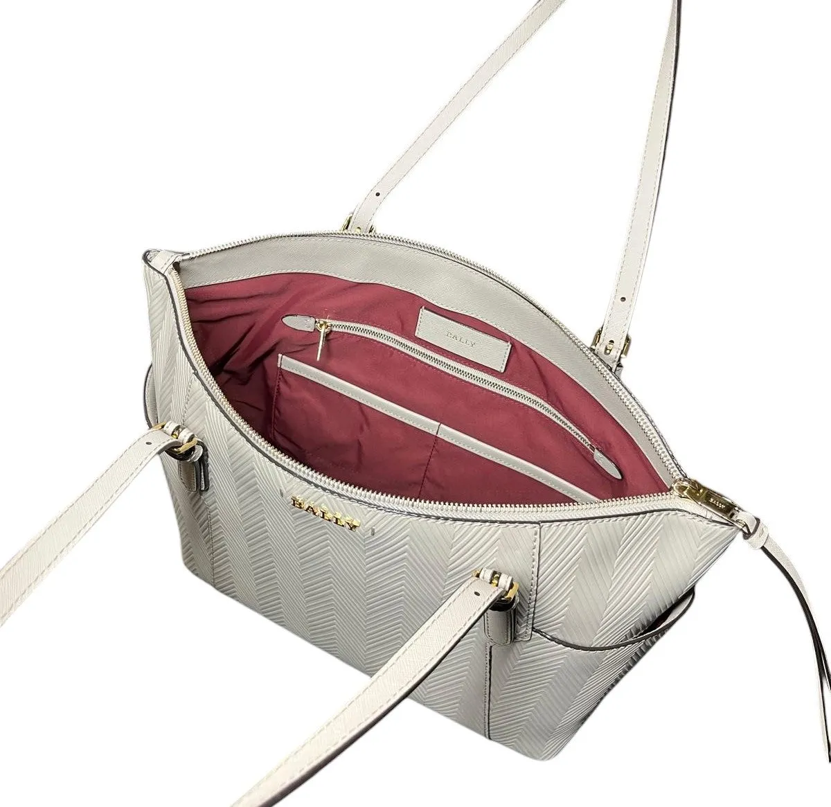 Bally Samirah 6232741 Ladies Caillou Bovine Split Embossed Tote Bag