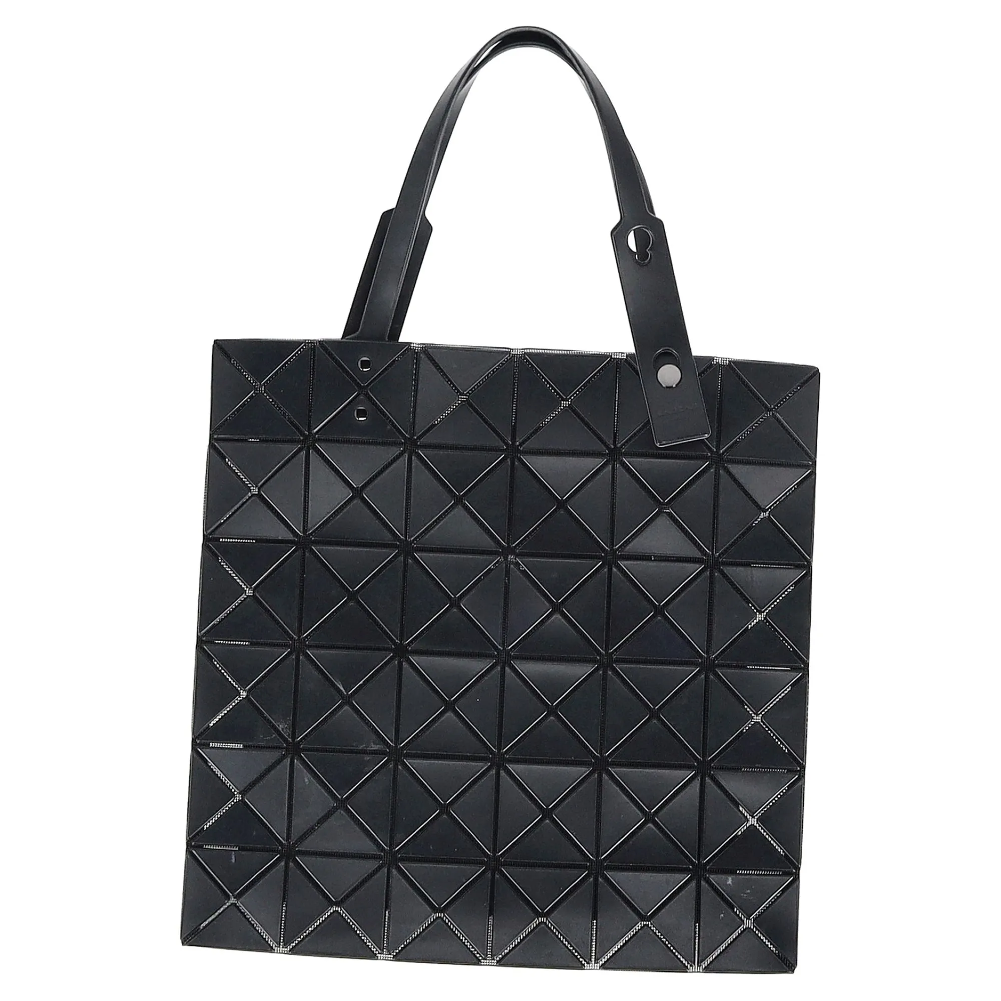 Bao Bao Issey Miyake Gunmetal Lucent Metallic Tote in Black PVC