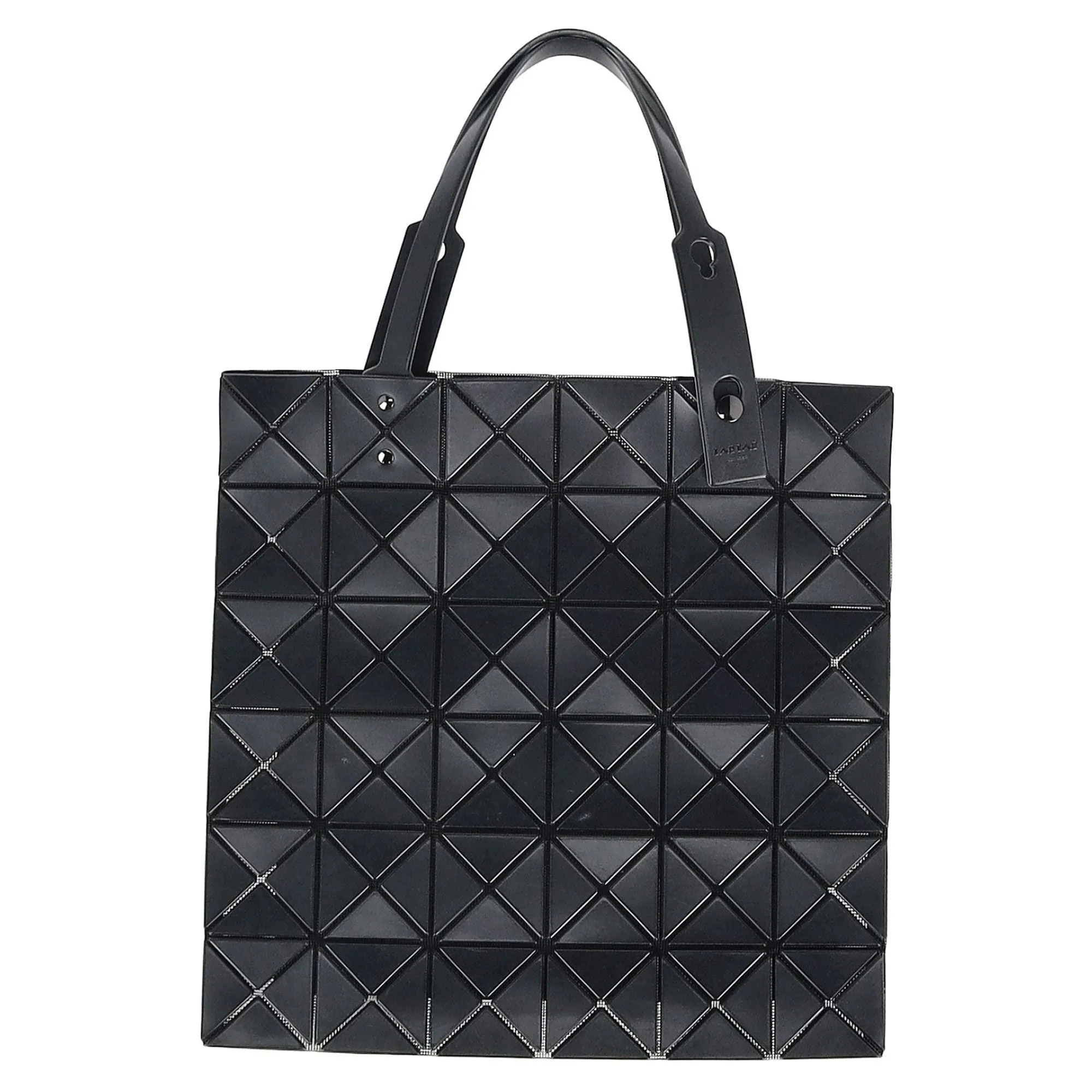 Bao Bao Issey Miyake Gunmetal Lucent Metallic Tote in Black PVC