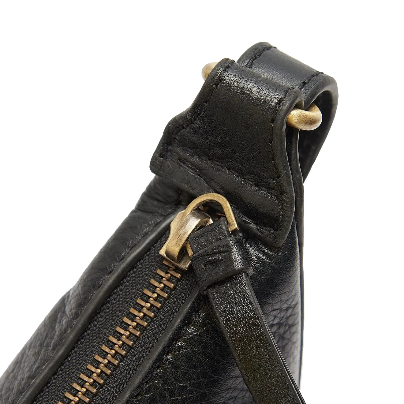Barbour Laire Leather Sling Bag Black