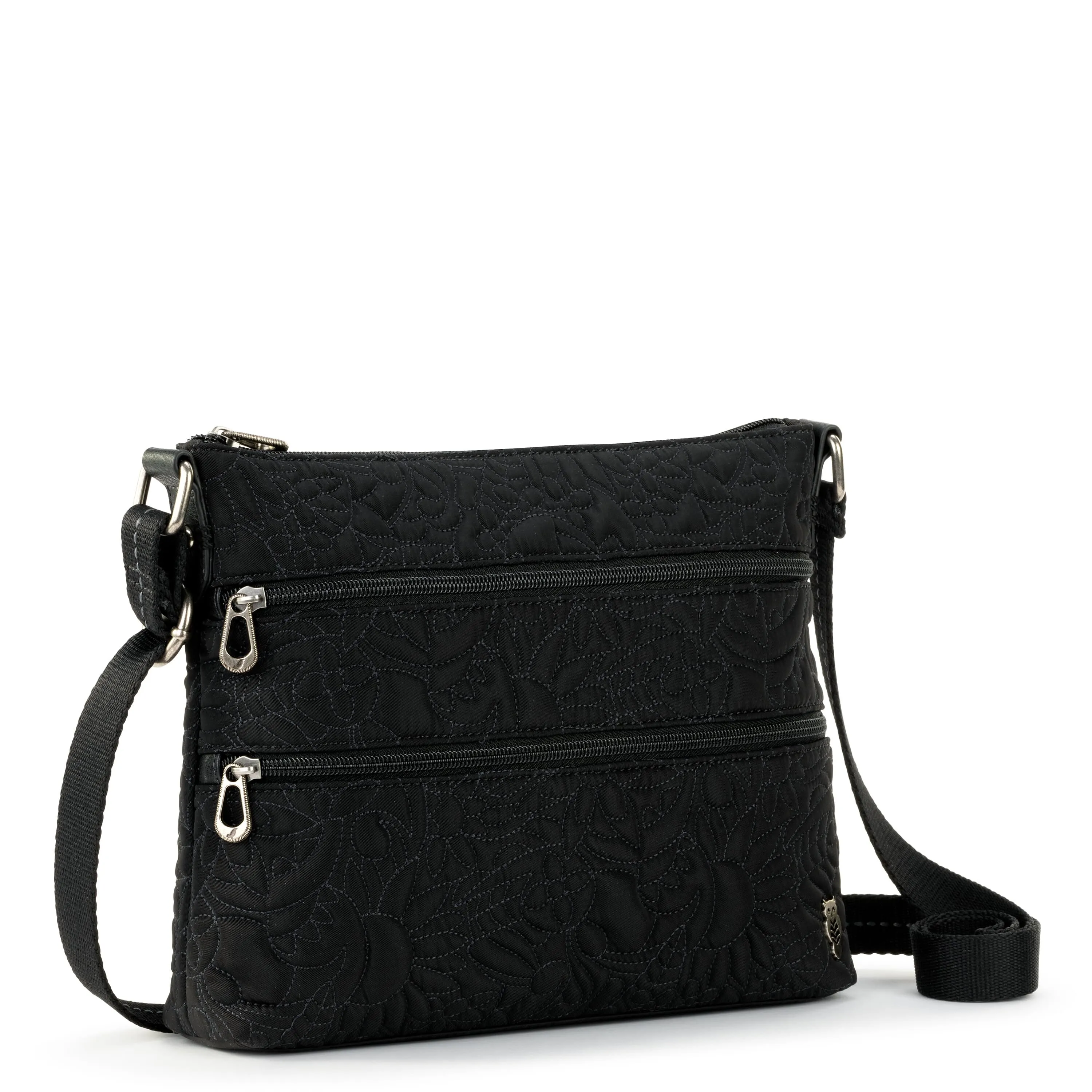 Basic Crossbody - EcoTwill - Black Spirit Desert Quilted