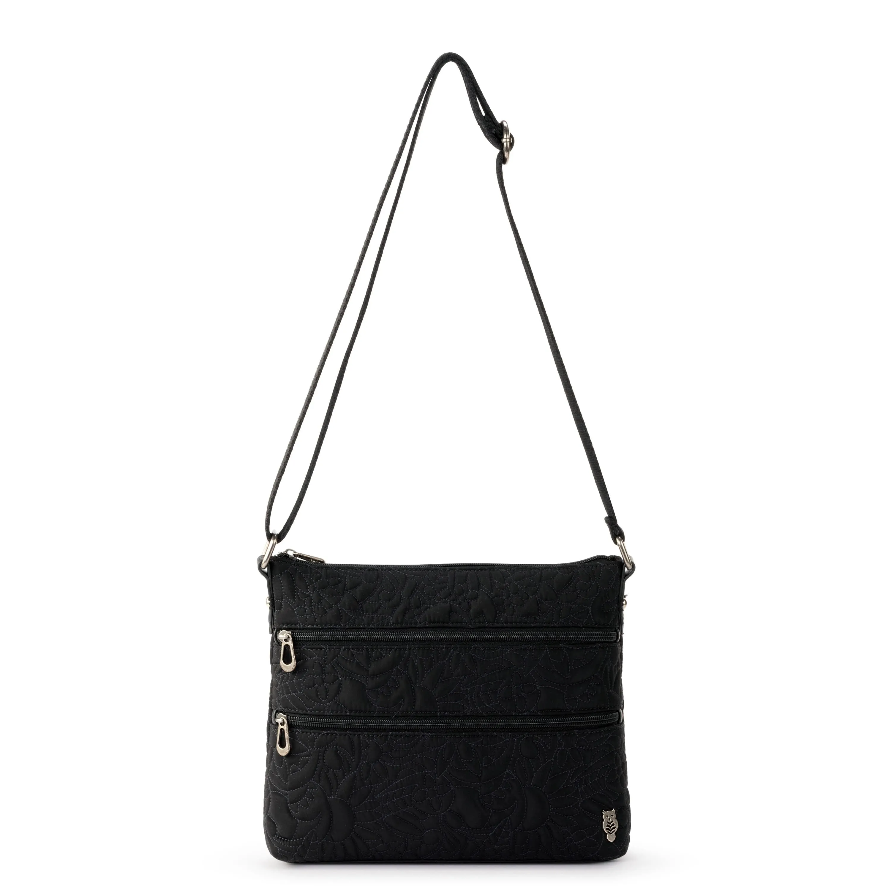 Basic Crossbody - EcoTwill - Black Spirit Desert Quilted
