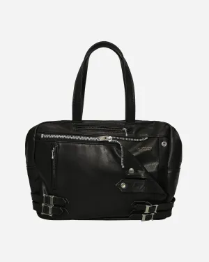 Basic Leather Riders Bag Black
