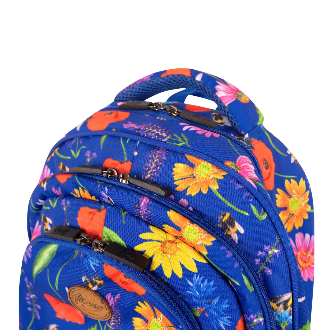 Bees & Wildflowers Large School Backpack
