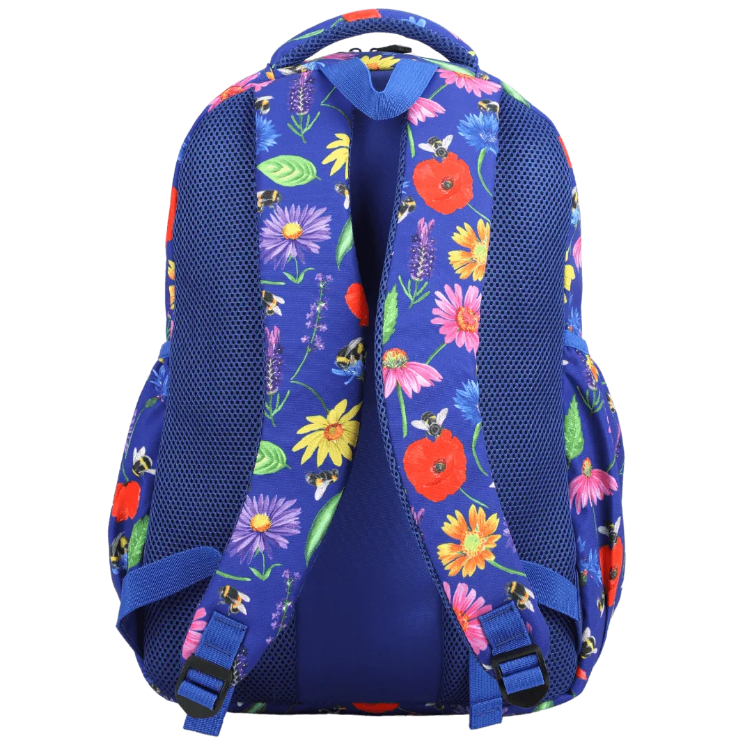 Bees & Wildflowers Large School Backpack