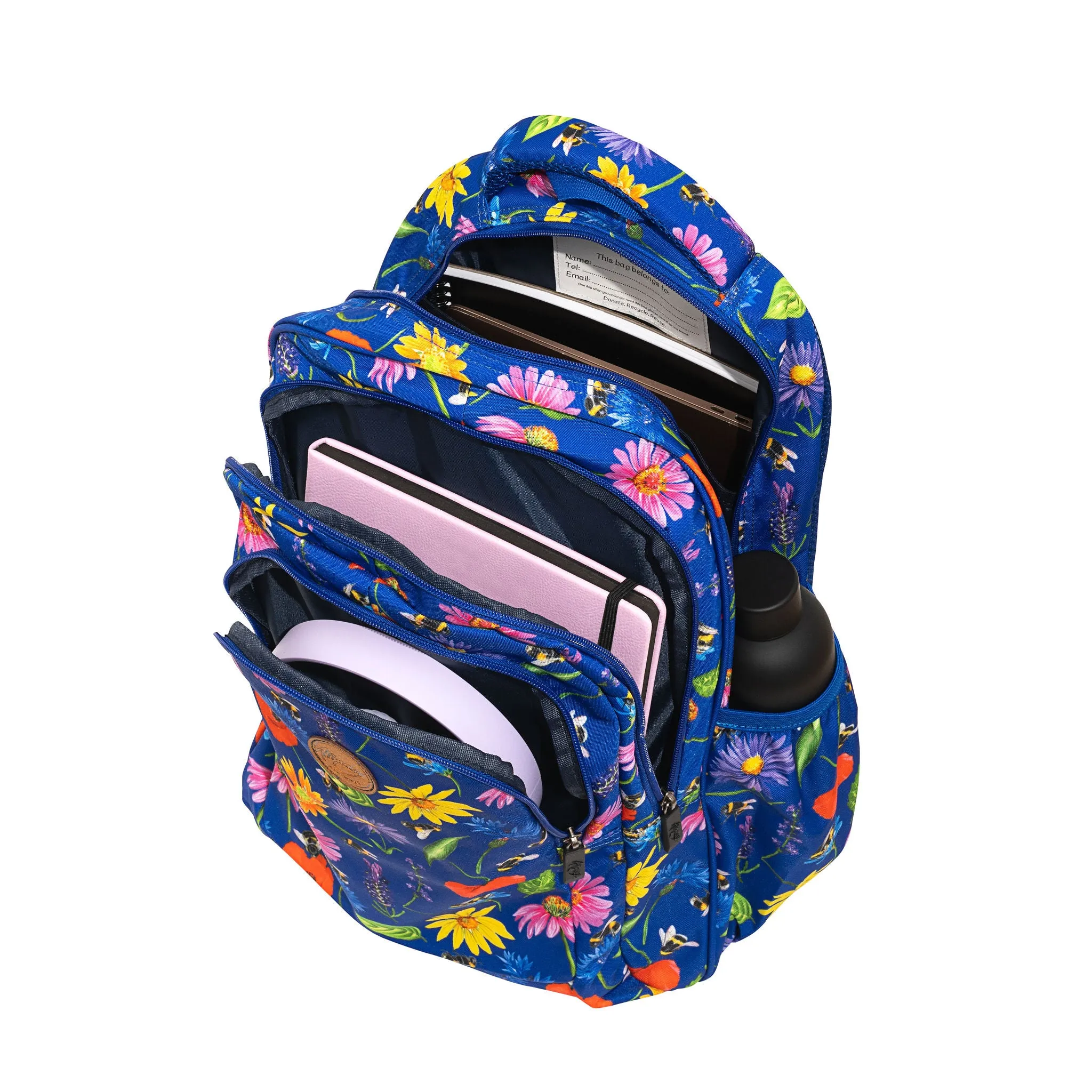 Bees & Wildflowers Large School Backpack