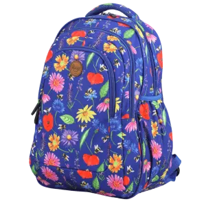 Bees & Wildflowers Large School Backpack