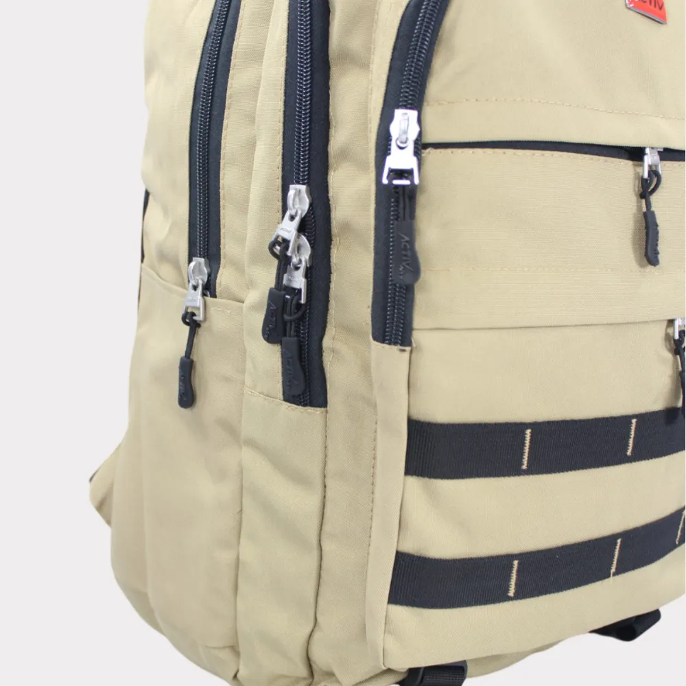 Beige Laptop Backpack