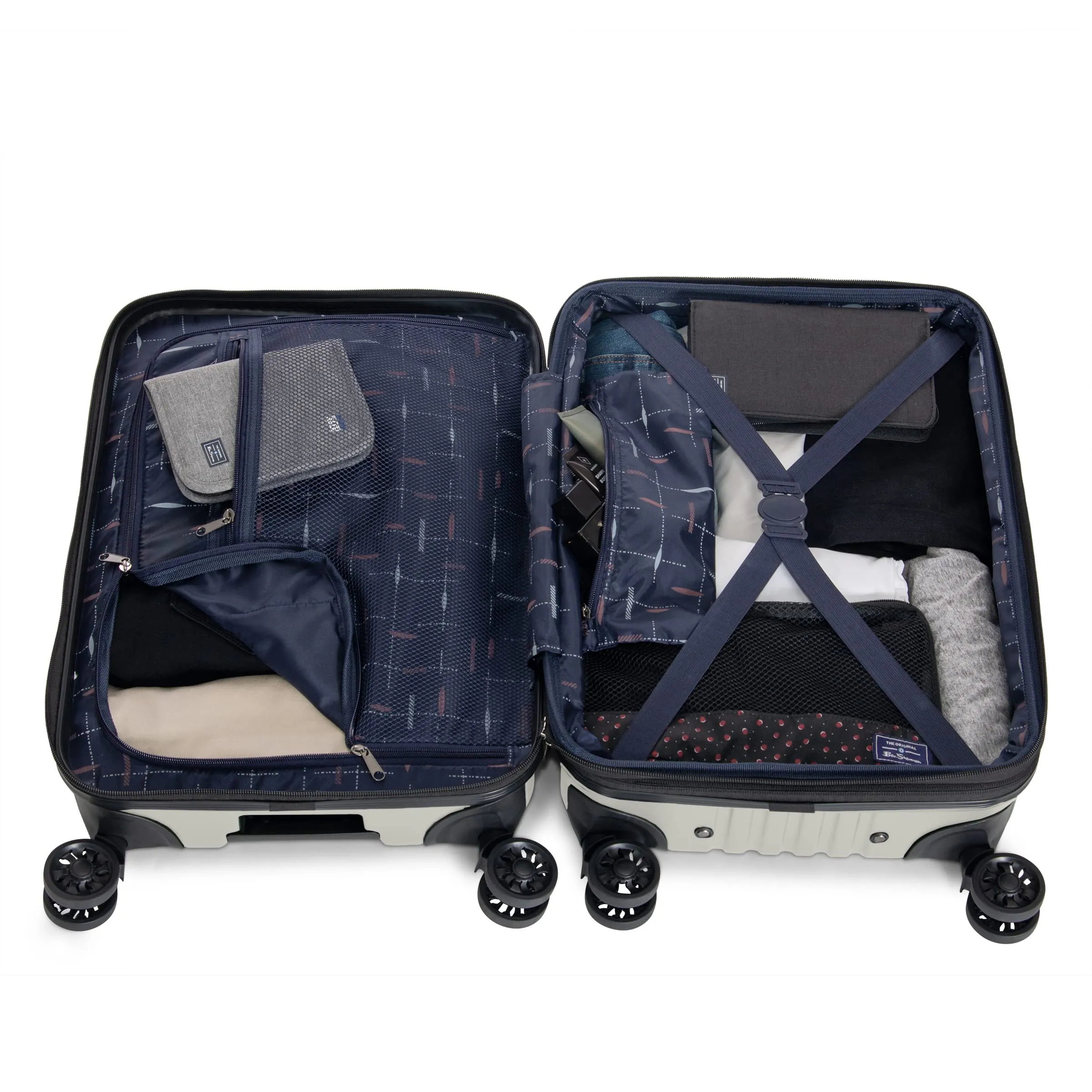 Ben Sherman Sunderland 3 Piece Set (20", 24", & 28") Hardside Expandable Luggage Set