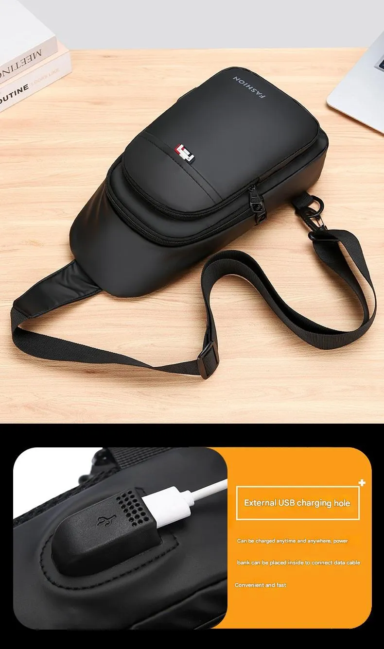 Black Messenger Bags Sports Bag Gym Bag  4110