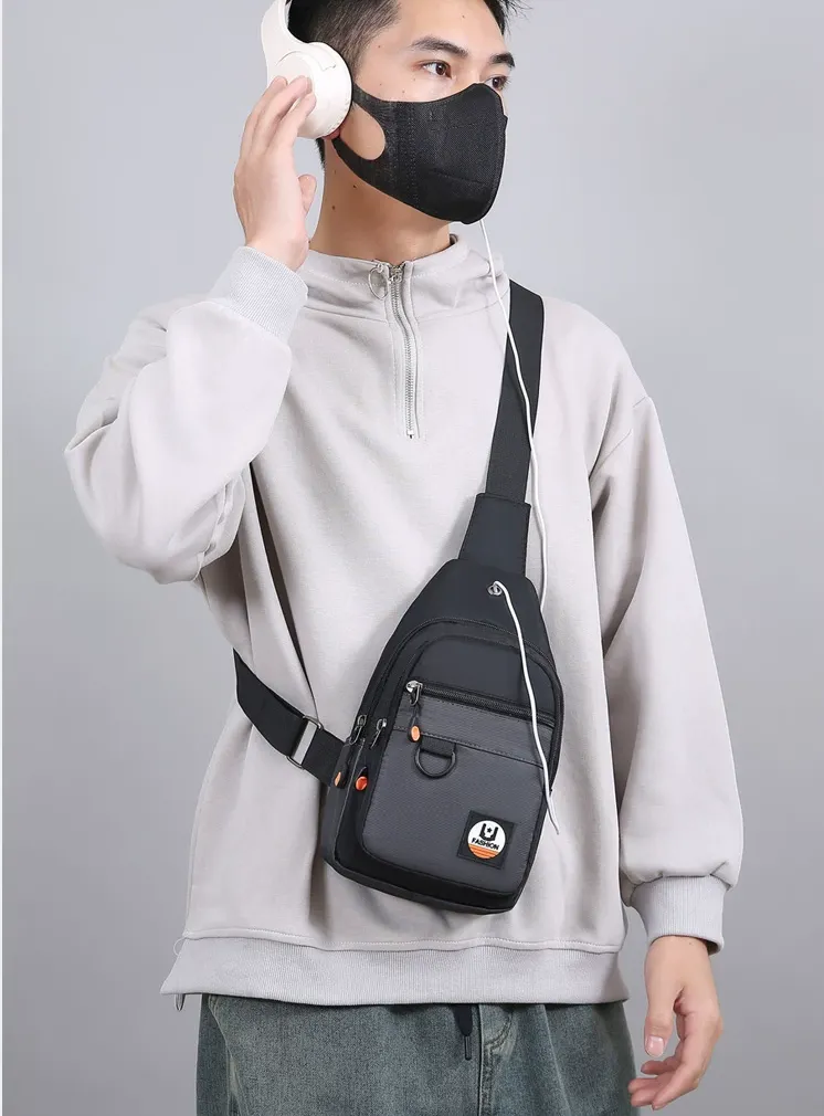 Black Messenger Bags Sports Bag Gym Bag 4184