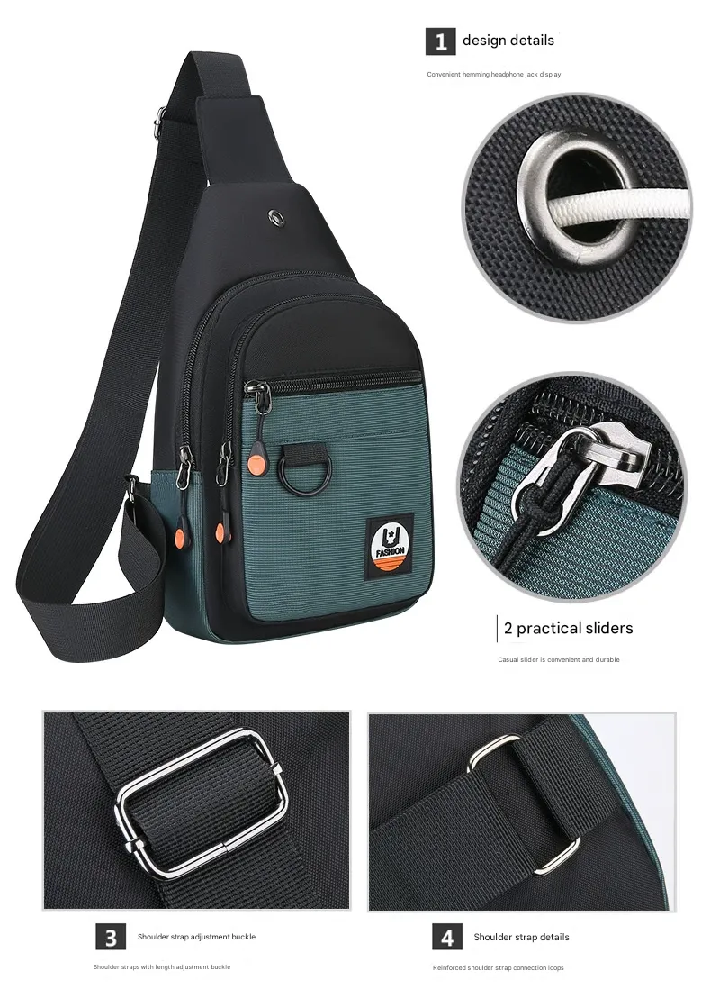 Black Messenger Bags Sports Bag Gym Bag 4184