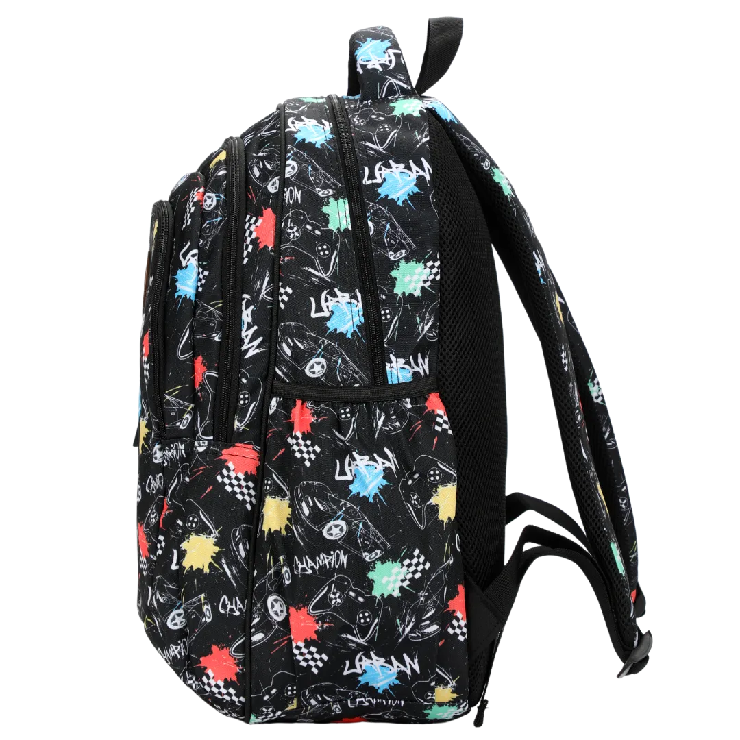 Black Urban Large School Backpack