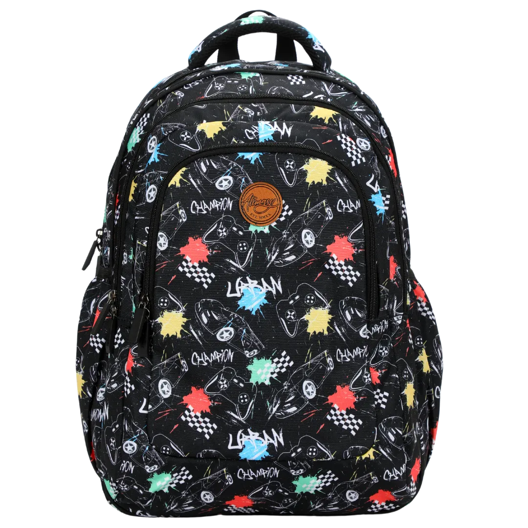 Black Urban Large School Backpack