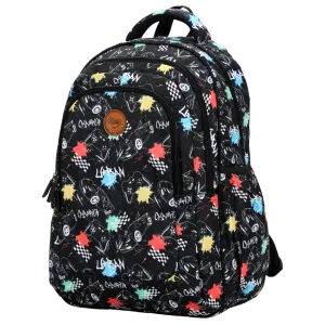 Black Urban Large School Backpack