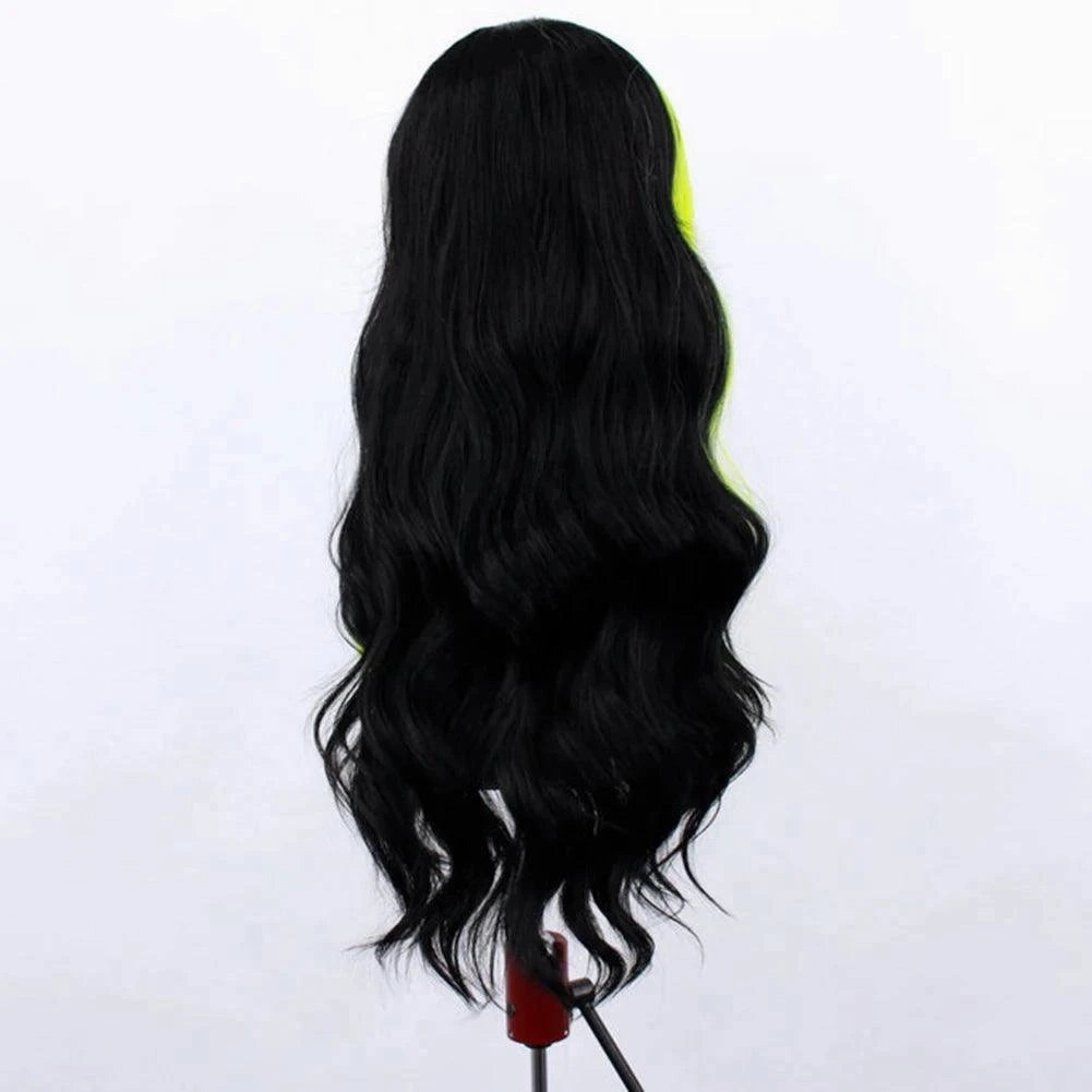 Black and Green Wig