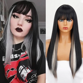 Black and Grey Wig