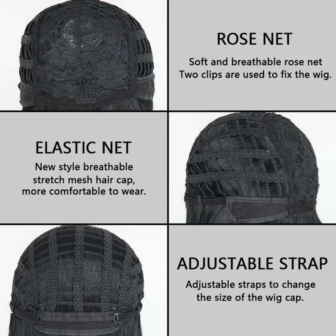 Black and Grey Wig