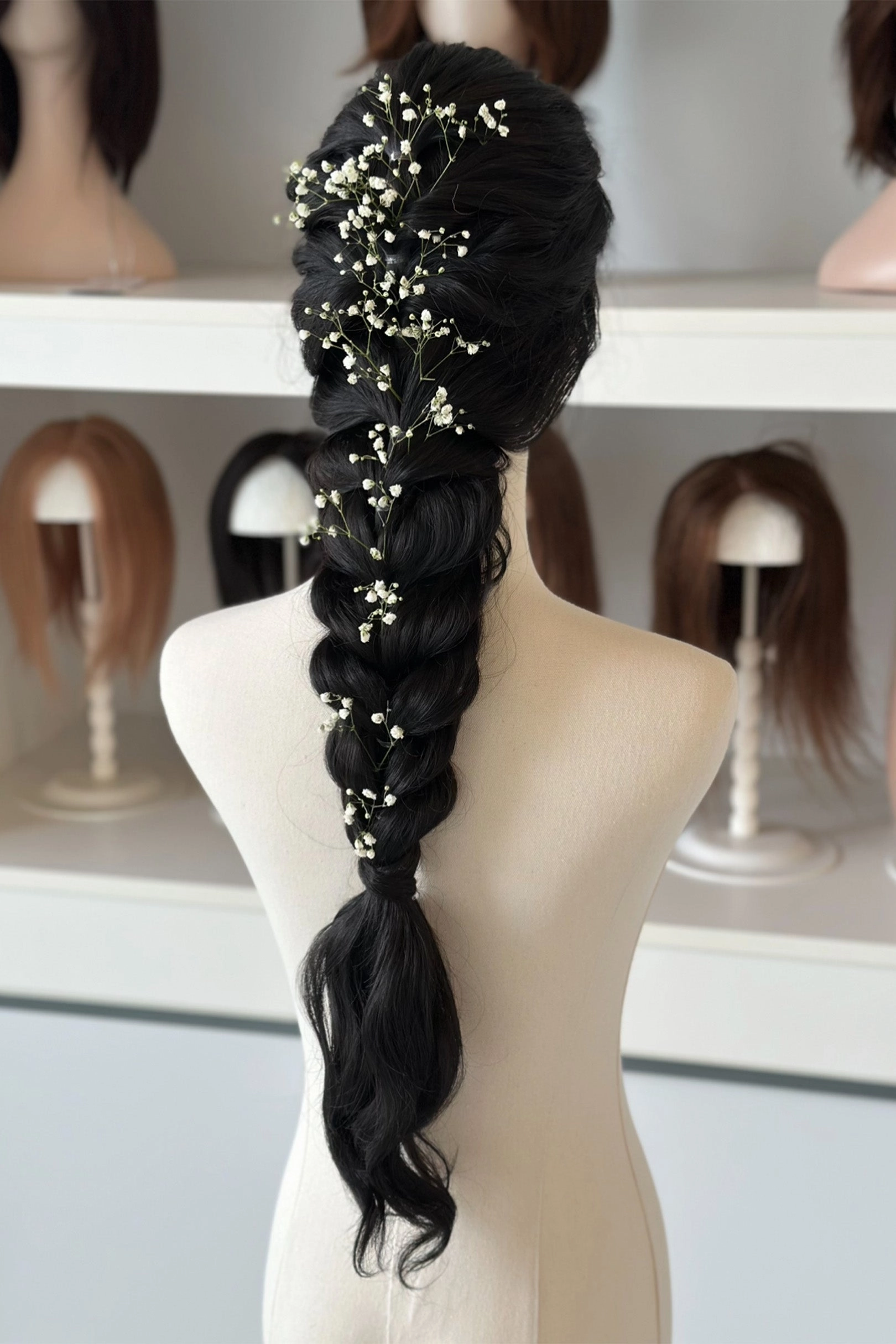 Black Wavy 13" x 6" Lace Top Synthetic Hair Wig Mabel