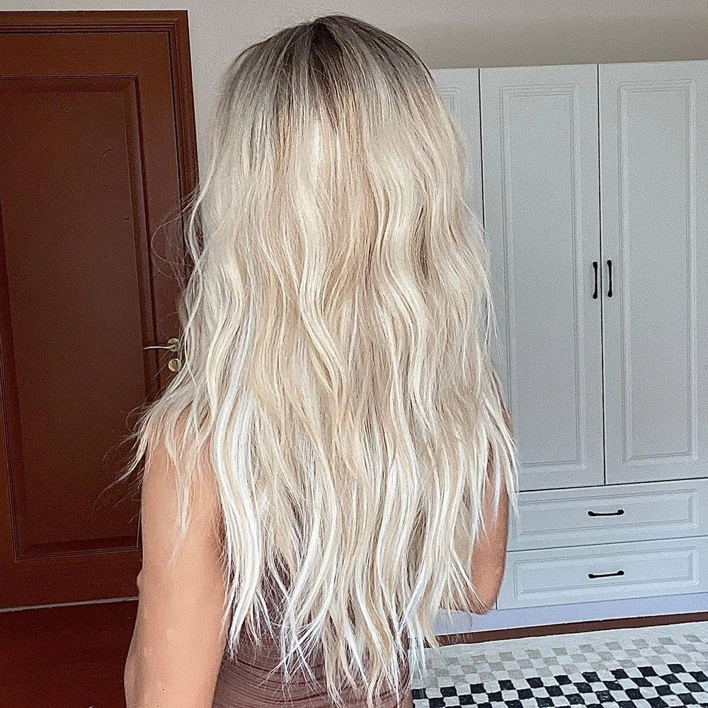 Bleach Blonde Curly Wig