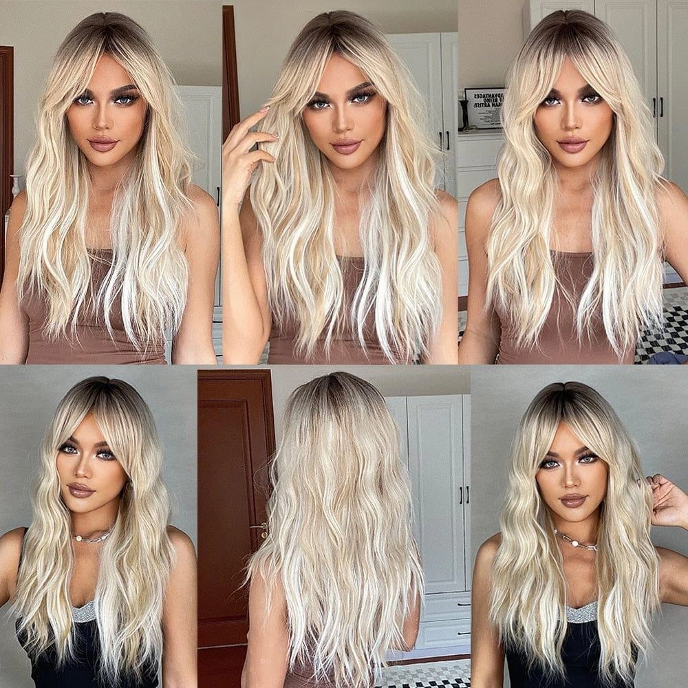 Bleach Blonde Curly Wig