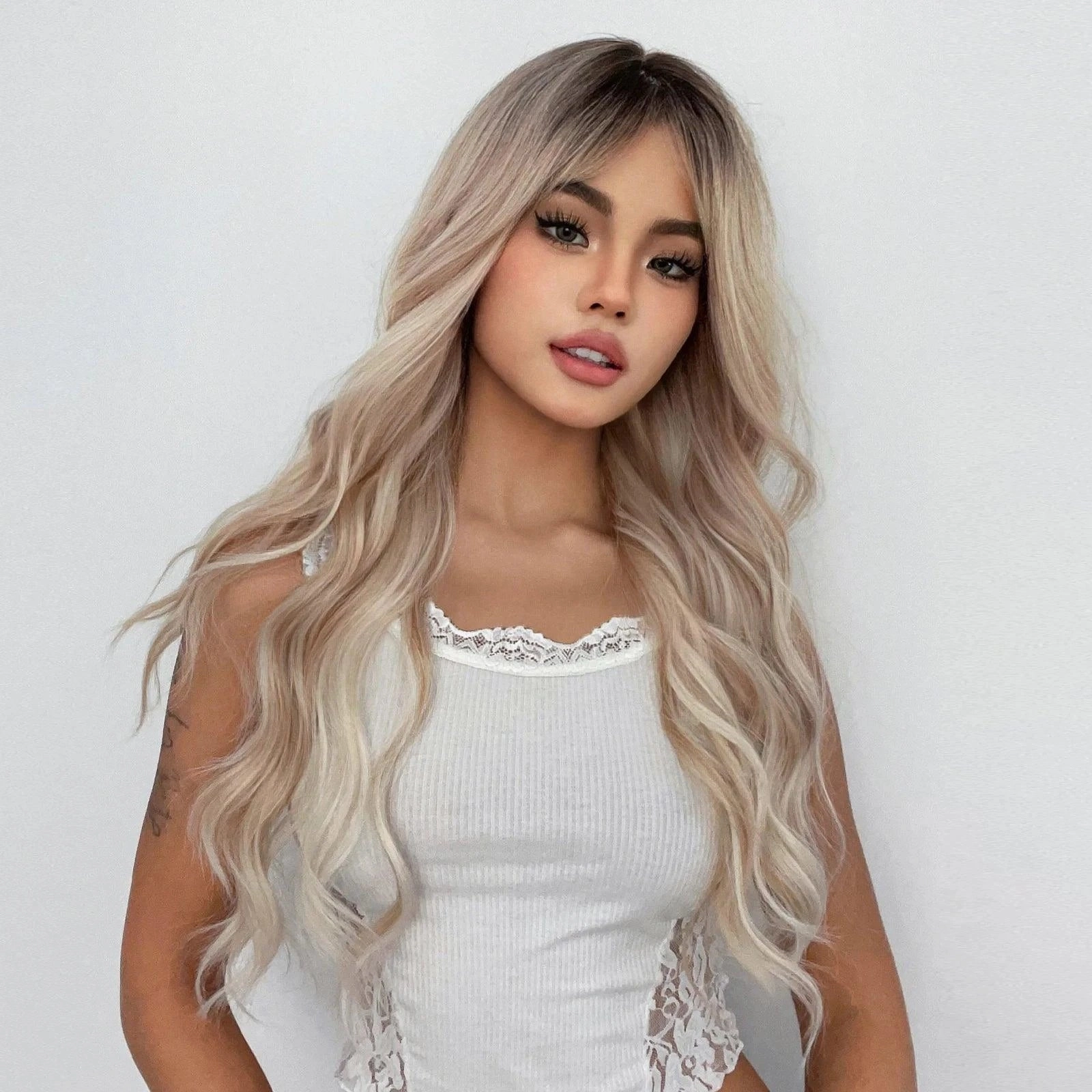 Blonde Curly Synthetic Wig