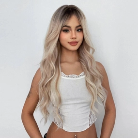 Blonde Curly Synthetic Wig