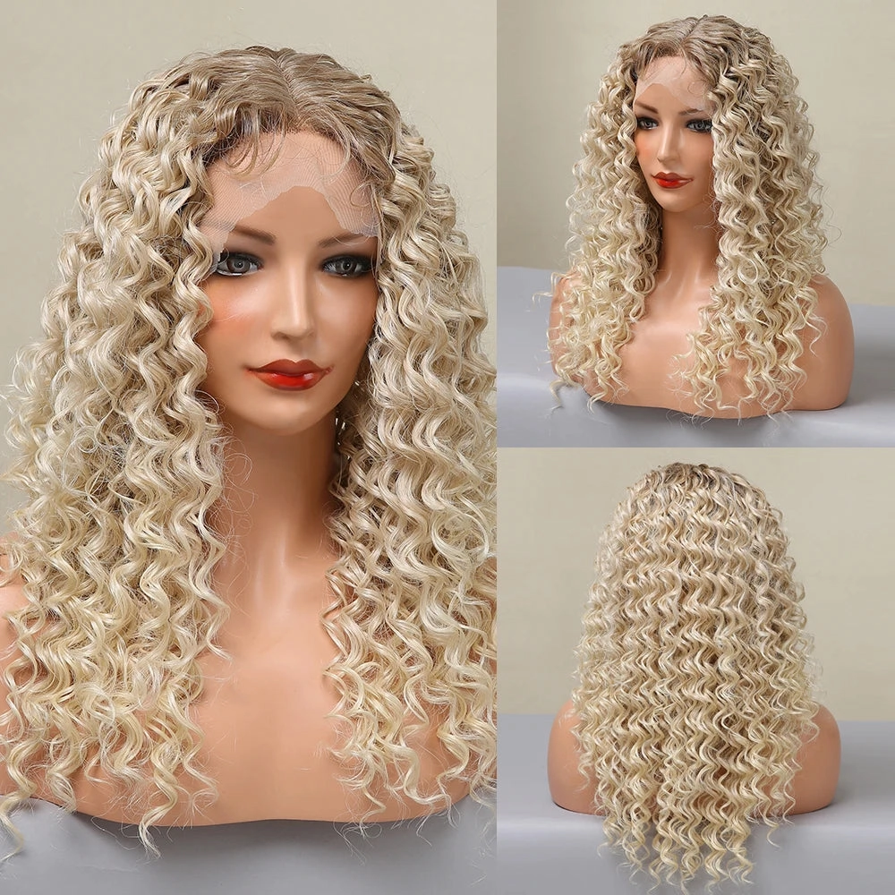Blonde Curly Wig