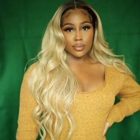 Blonde Human Hair Lace Wig