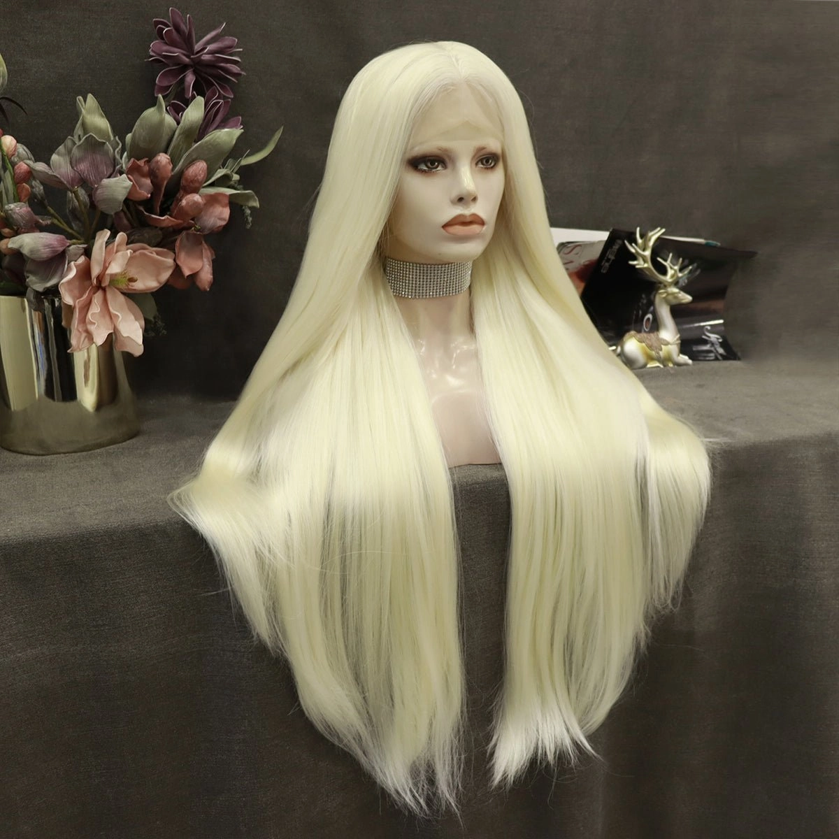 Blonde Long Straight 1001/613 Synthetic Lace Front Wig Cosplay