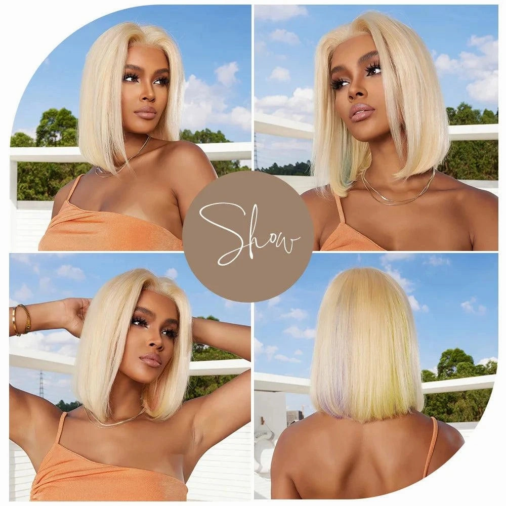 Blonde Wig Bob Short
