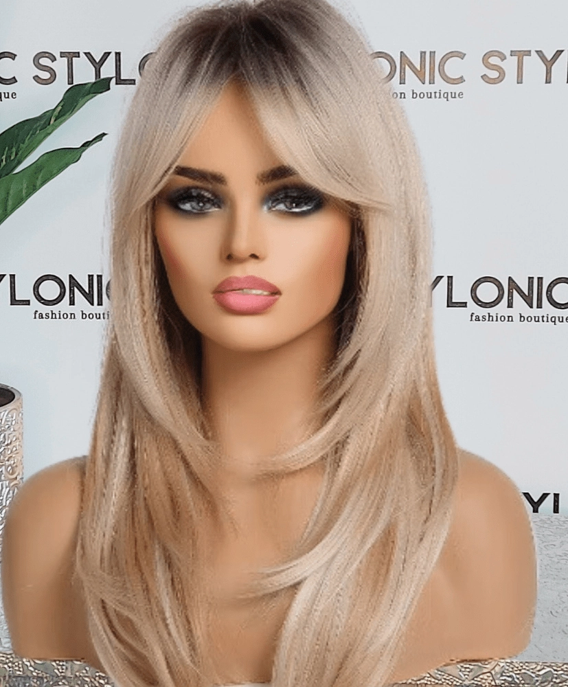 Blonde Wig with Bangs
