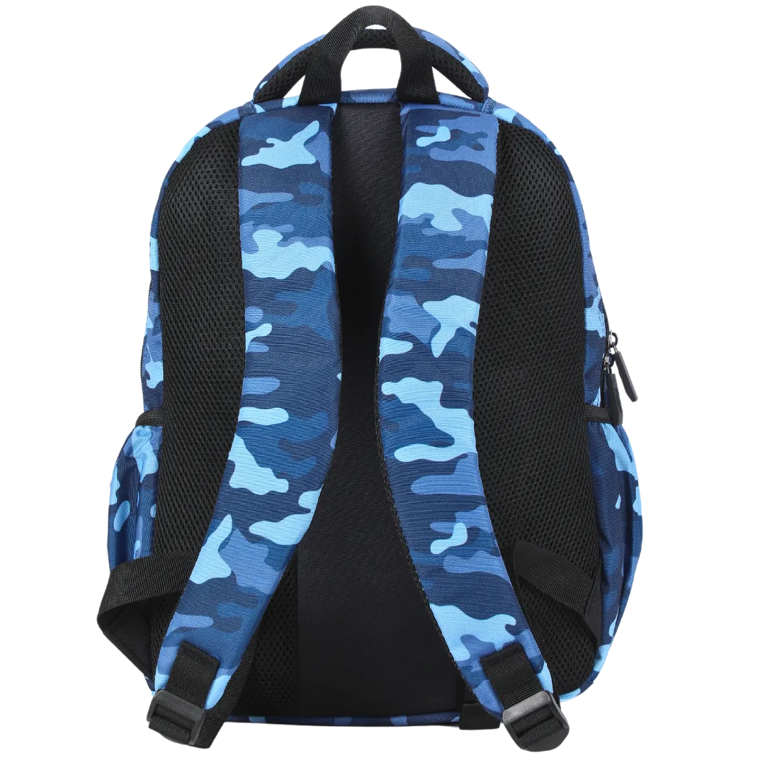 Blue Camouflage Midsize Kids Backpack