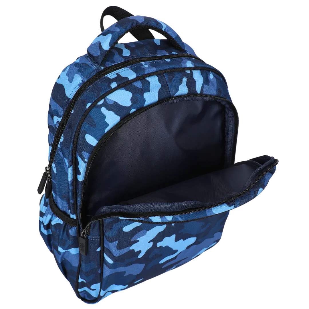 Blue Camouflage Midsize Kids Backpack
