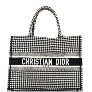 Book Tote Houndstooth Canvas Medium