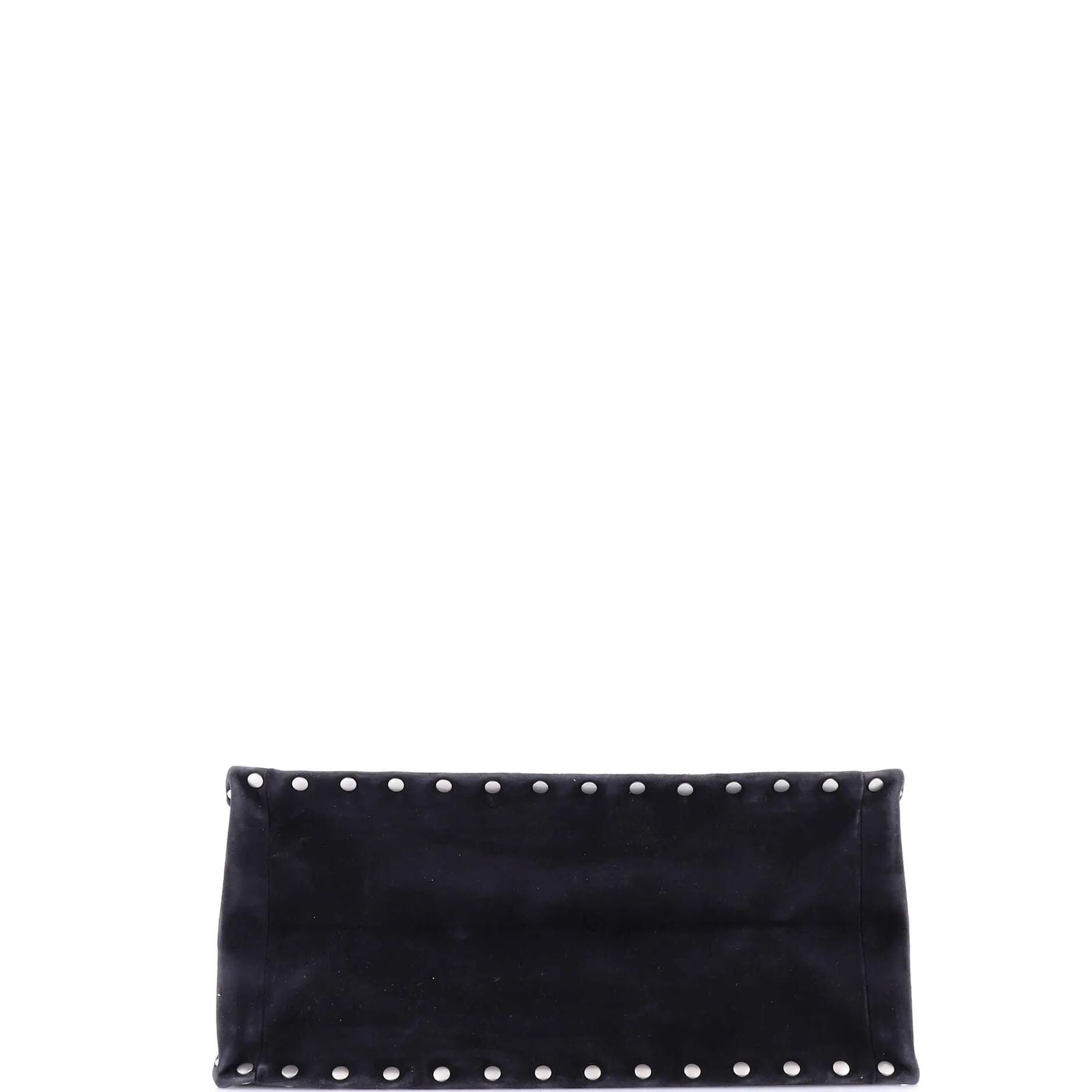Book Tote Multicolor Studded Suede Large