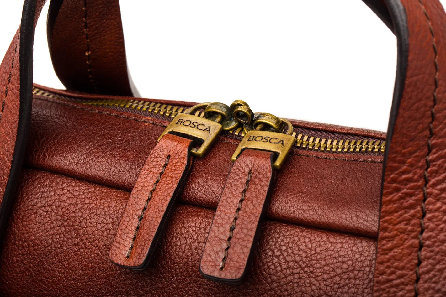 Bosca Canvas/Washed Bag Top Zip Laptop Bag