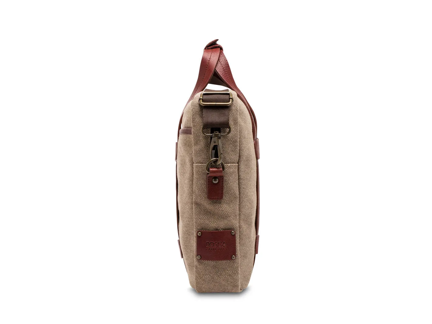 Bosca Canvas/Washed Bag Top Zip Laptop Bag