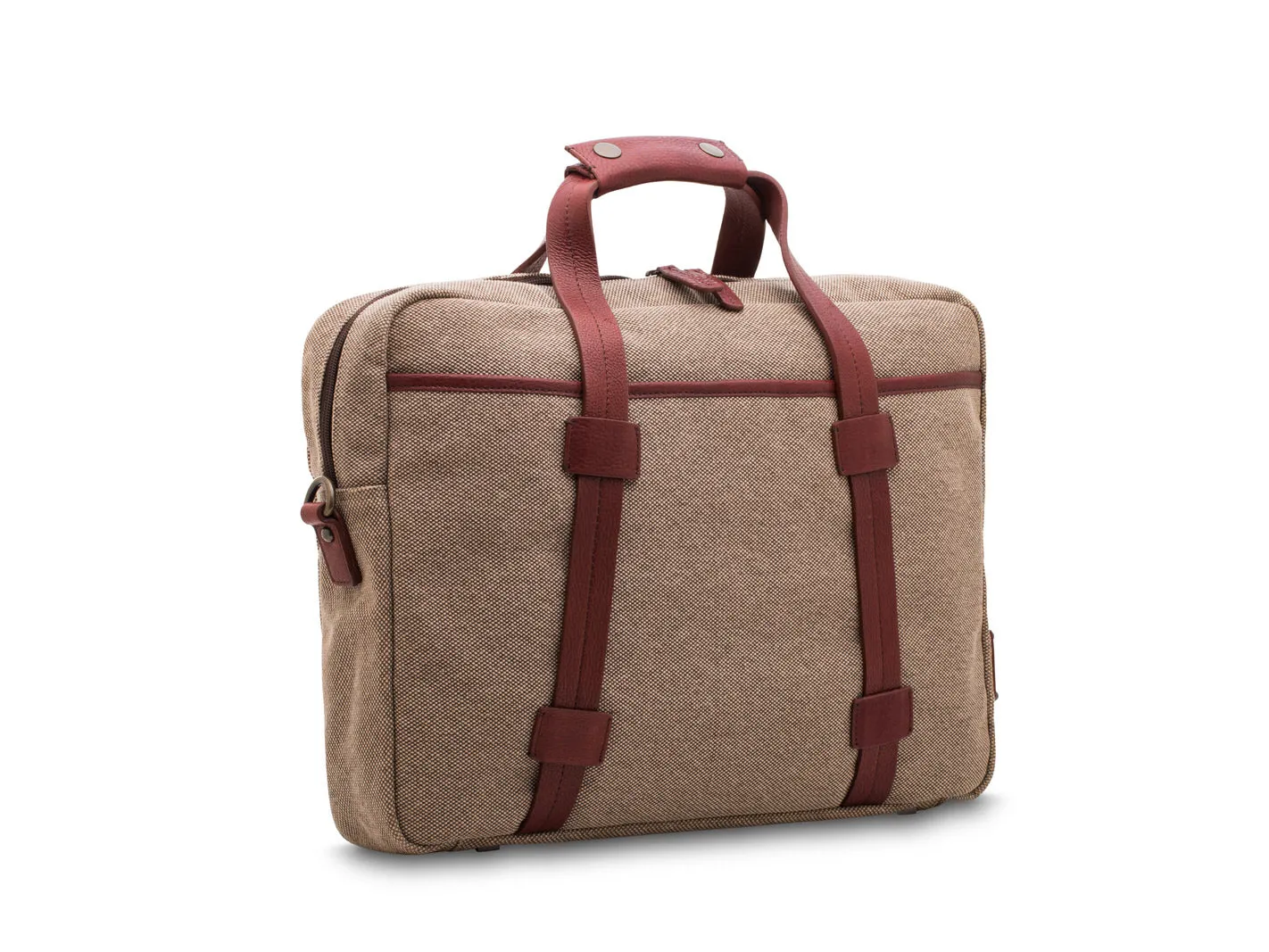 Bosca Canvas/Washed Bag Top Zip Laptop Bag