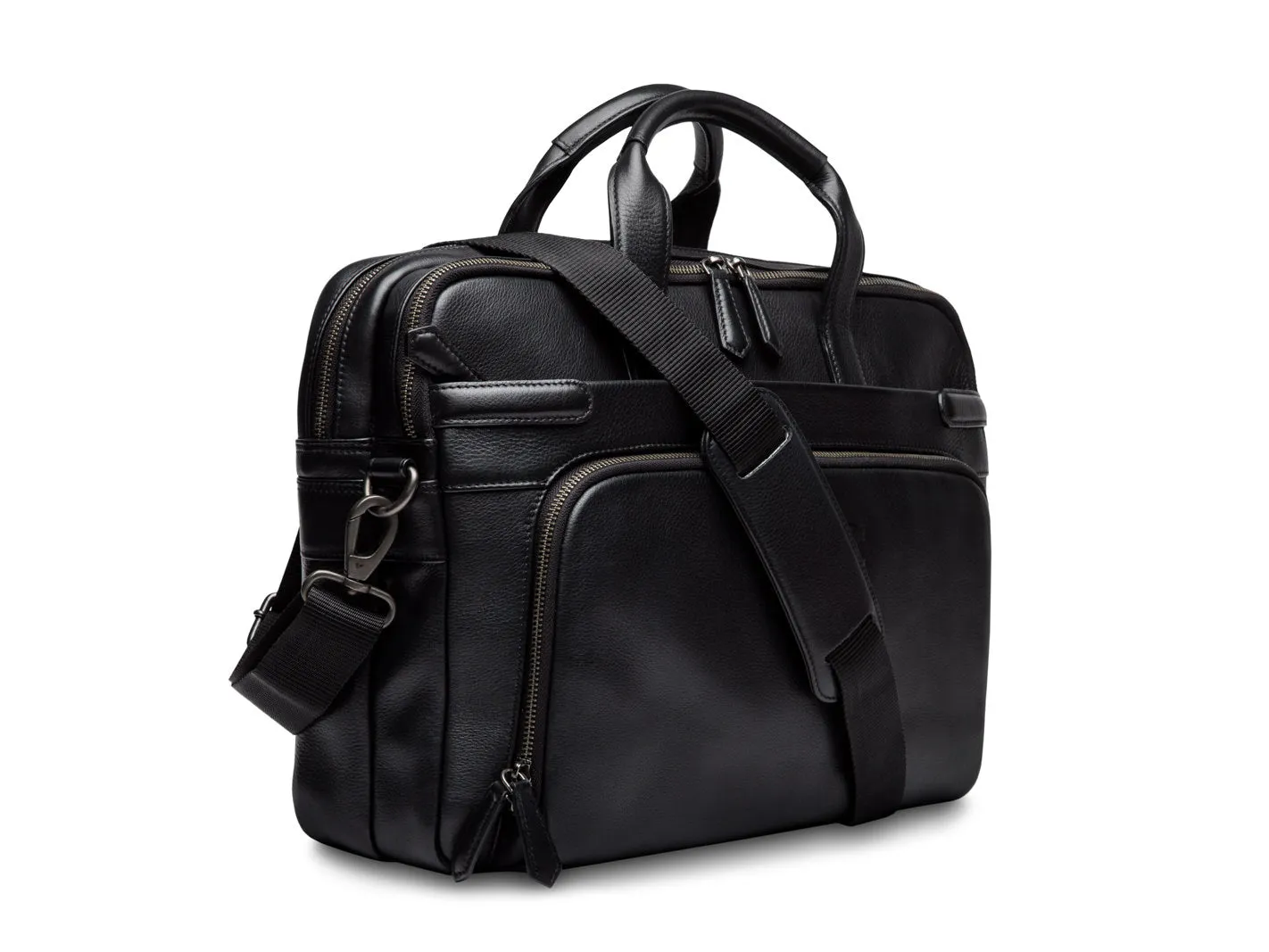 Bosca Nappa Bag Double Zip Laptop Brief
