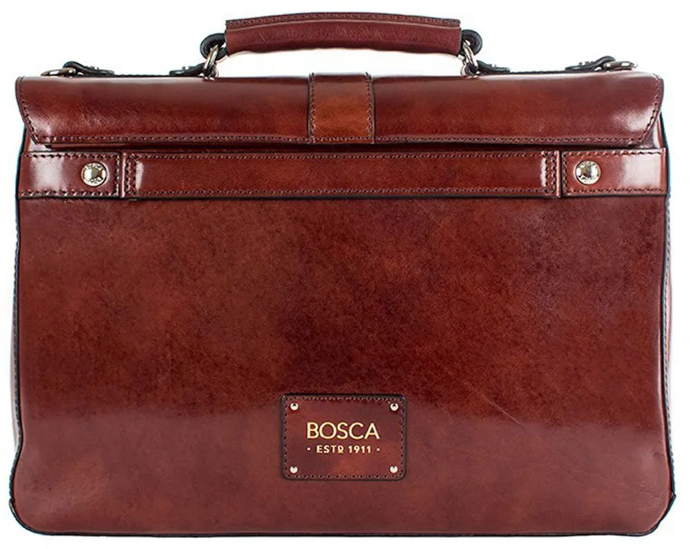 Bosca Old Leather Single Gusset Flapover Brief