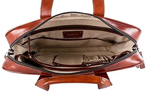 Bosca Old Leather Single Gusset Stringer Bag
