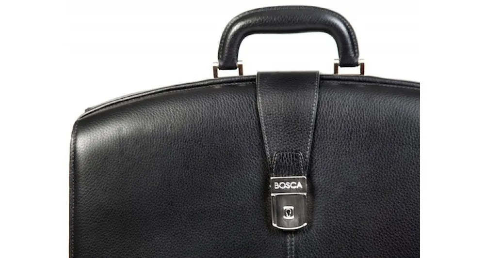 Bosca Tribeca Leather Collection Partners Briefcase