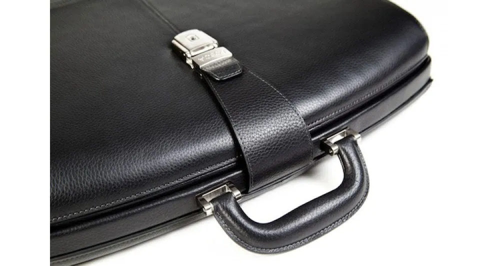 Bosca Tribeca Leather Collection Partners Briefcase